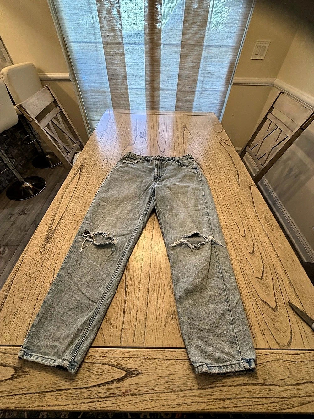 Wild Fable Distressed Boyfriend Jeans in Blue